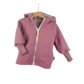 Walkjacke altrosa mit Streifen mauve