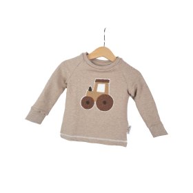 Langarmshirt Traktor-Patch sand