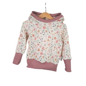 Hoodie Feinripp Blumenwiese