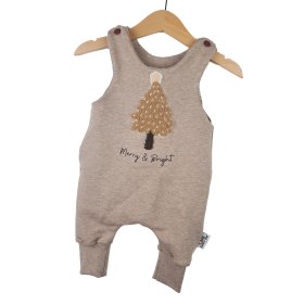 Strampler Weihnachtsbaum-Patch sand