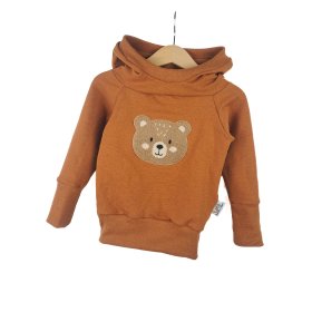 Hoodie Bärchi-Patch rost