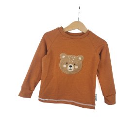 Langarmshirt Bärchi-Patch rost
