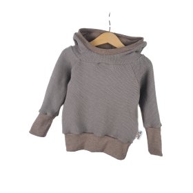 Hoodie Grobstrick braun