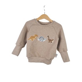 Pullover Dinolieblinge-Patch sand