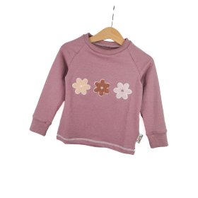 Langarmshirt Blumenlieblinge-Patch altrosa