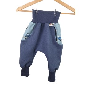 Indi Sweat Pumphose dunkelblau mit Traktoren blau