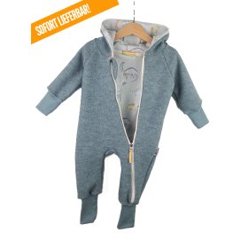 Walkoverall mint meliert mit Dinoliebe