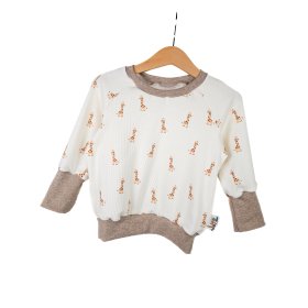 Pullover Feinripp Giraffe