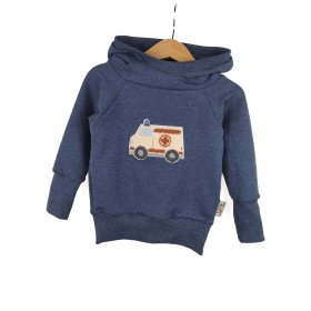 Hoodie Krankenwagen-Patch blau