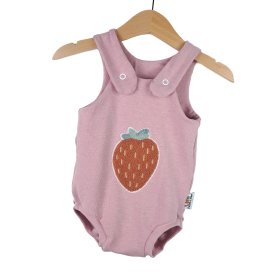 Sommerstrampler  Erdbeere-Patch rosa