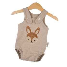 Sommerstrampler Reh-Patch sand