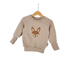 Pullover Reh-Patch sand