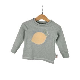 Langarmshirt Zitrone-Patch mint