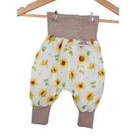 Pumphose Musselin Sonnenblumen