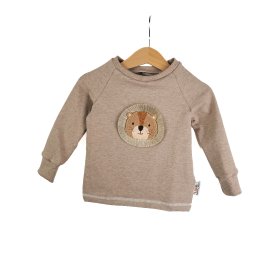 Langarmshirt Löwenliebling-Patch sand