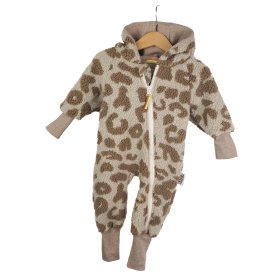 Overall aus Fleece Leo sand