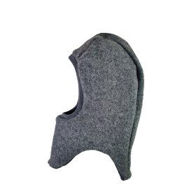 Schlupfmütze aus Merino Wollfleece grau
