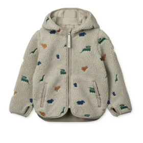 Liewood Mara Fleecejacke dinosaur / mist embroidery