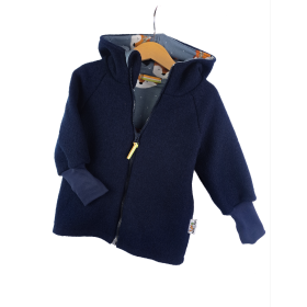 Walkjacke blau mit Fuchsi blau