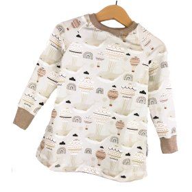 Langarmkleid Flying Whale sand