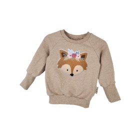 Pullover Blumenfuchs-Patch sand