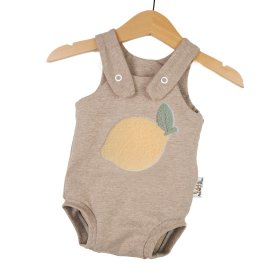 Sommerstrampler Zitrone-Patch sand