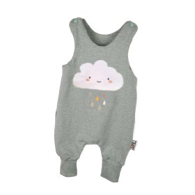 Strampler Wolke-Patch mint