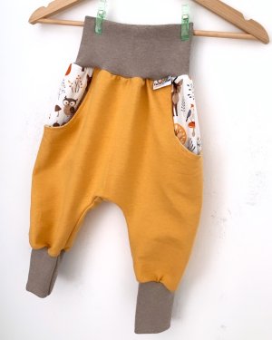 Individuell Sweat Pumphose senfgelb