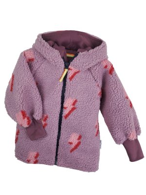 Jacke aus Fleece Blitze flieder