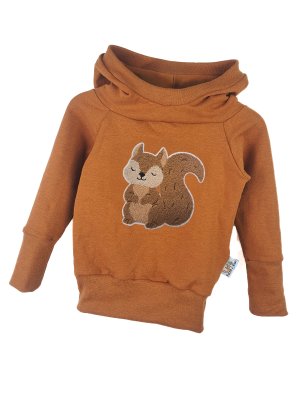 Hoodie Eichhörnchen-Patch rost