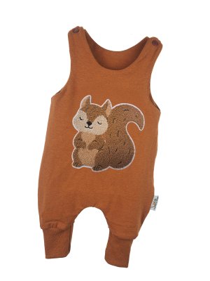 Strampler Eichhörnchen-Patch rost