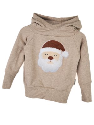 Hoodie Weihnachtsmann-Patch sand
