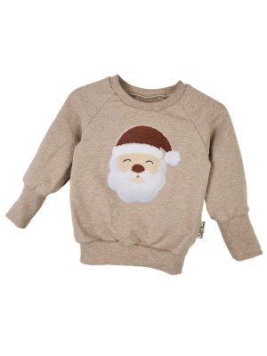 Pullover Weihnachtsmann-Patch sand