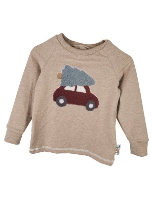 Langarmshirt Auto-Patch sand