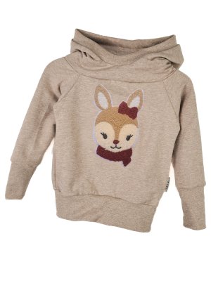 Hoodie Winterreh-Patch sand