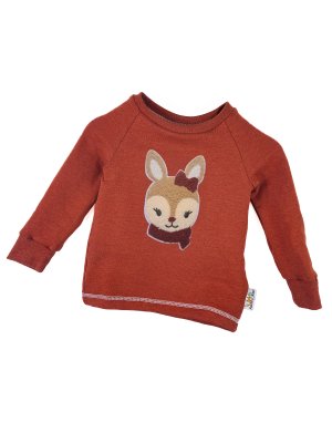 Langarmshirt Winterreh-Patch