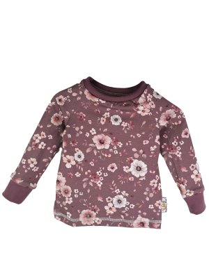 Langarmshirt Blumentraum flieder
