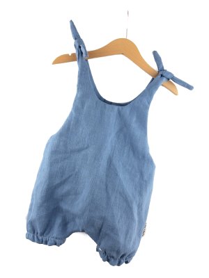 Indi Einteiler Leinen rauchblau 74/80