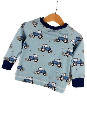 Langarmshirt Traktoren blau