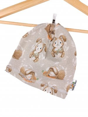 Beanie Häschen beige 35-37