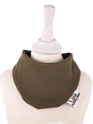 Halstuch Feinripp khaki