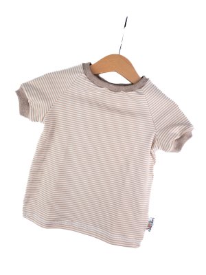 T-Shirt Streifen beige