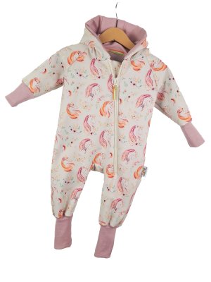 Softshelloverall Softshell Einhörner flower 80/86