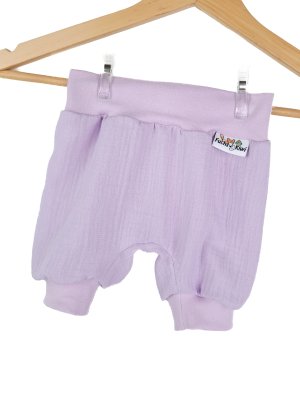 Kurze Hose Musselin flieder 74/80