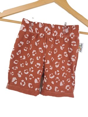 Kurze Shorts Musselin Leo rost
