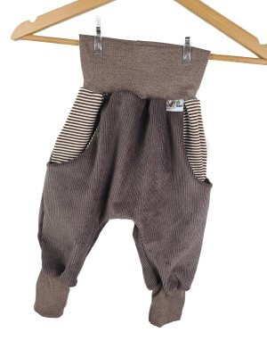 Individuell Pumphose Cord schokobraun 122/128