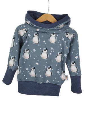 Hoodie Pinguine blau