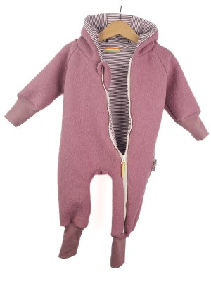 Walkoverall altrosa mit Streifen mauve