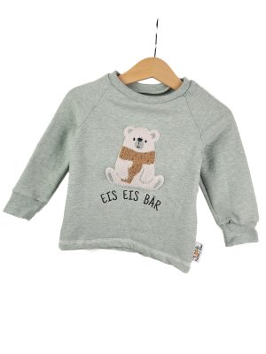Langarmshirt Eisbär-Patch mint