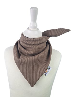 Halstuch zum Binden Feinripp taupe